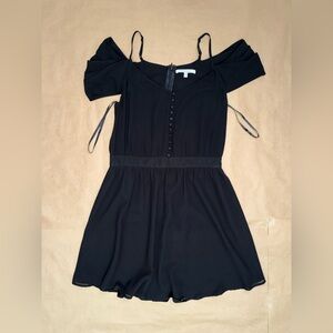 Black Off-Shoulder Romper